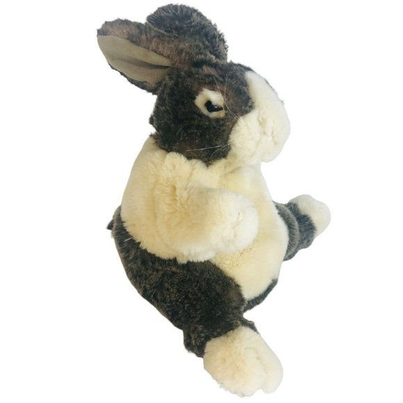 Folkmanis Baby Dutch Rabbit Hand Puppet Full Body Plush 10” Bunny Toy Animal - Picture 3 of 11